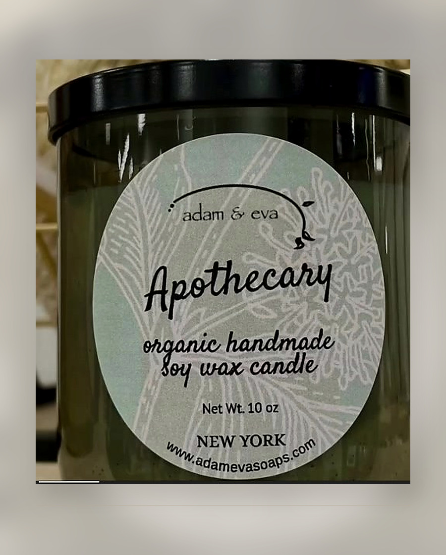 Apothecary organic handmade soy wax candle