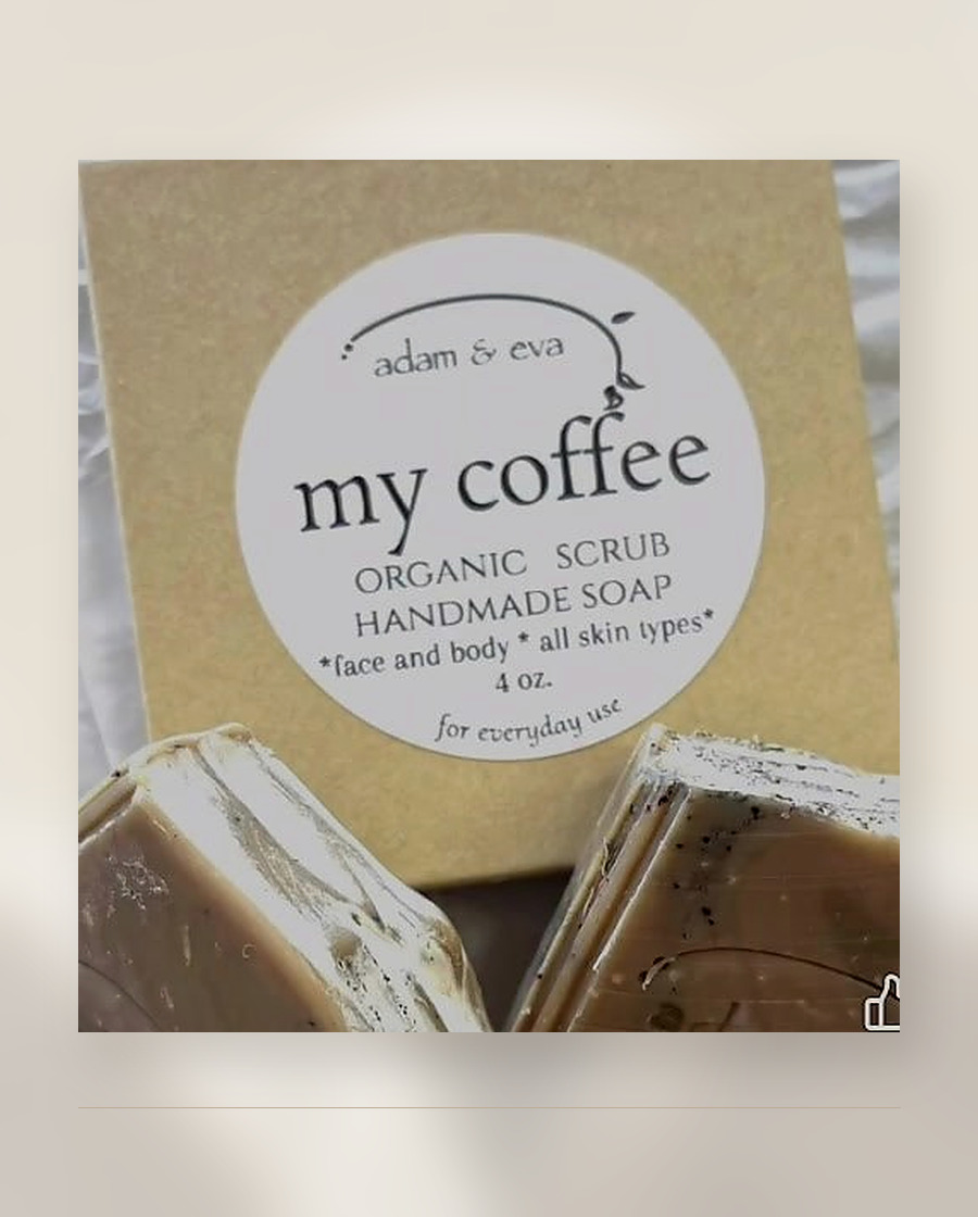 My Coffee organic scrub handmade soap