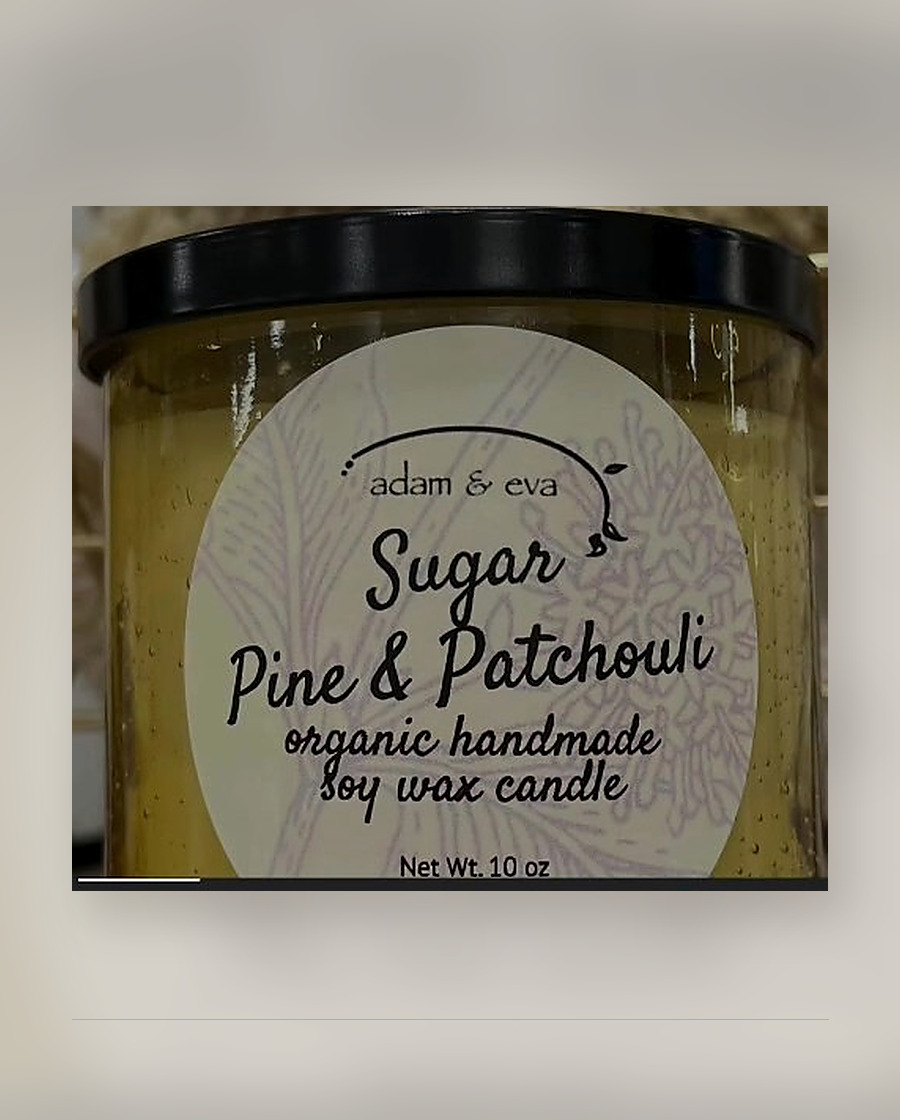 Sugar Pine and Patchouli soy wax candle